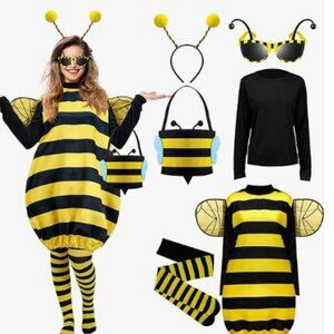 Janmercy CHILDS Bee Costume Kit Halloween Bee 5T
